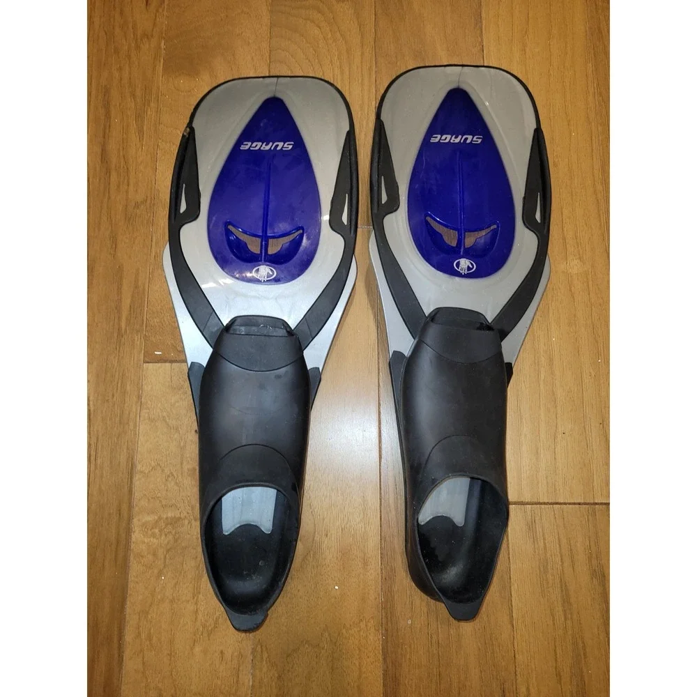 SURGE Scuba Fins- Blue -  42-43 -size 8-9 Made in Italy